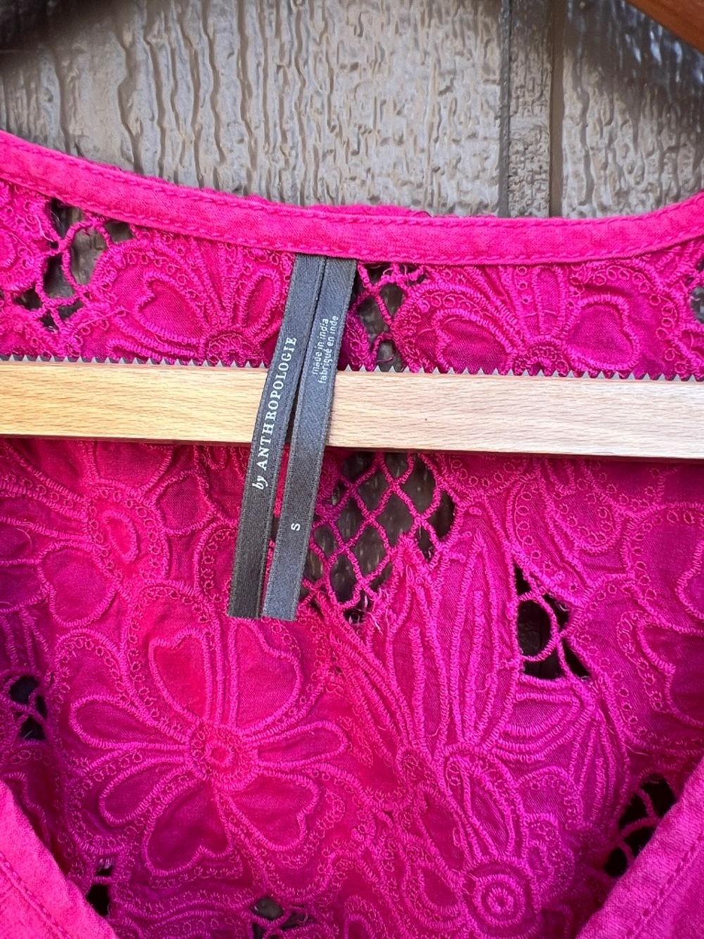 Anthropologie Hot Pink Lace-Back Sleeveless Camisole size S - Picture 2 of 10